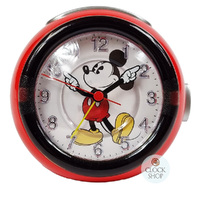 12cm Red Mickey Mouse Musical Analogue Alarm Clock By DISNEY image
