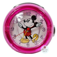 12cm Pink Mickey Mouse Musical Analogue Alarm Clock By DISNEY image