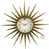 43cm Stella Gold Starburst Wall Clock By ACCTIM image