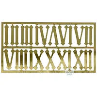 20mm Gold Brass Roman Numerals image