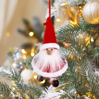 160cm Santa Gnome Hanging Ornament With Red Hat image