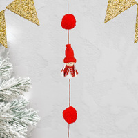 160cm Christmas Gnome Hanging Ornament With Red Hat - Girl image
