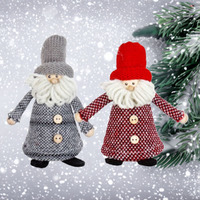 13cm Christmas Gnome With Winter Coat- Assorted Colours image