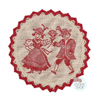 Red Dancers Round Placemat By Schatz (20cm) image