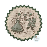 Green Dancers Round Placemat By Schatz (20cm) image