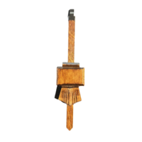 Cuckoo Clock Mechanical Pendulum Chalet Style Medium Bob in Light Walnut Colour - Rod Length 170mm image