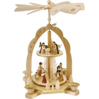 36cm Two Tier Nativity Christmas Pyramid By Richard Glässer image