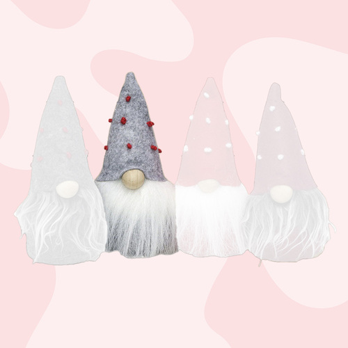 10cm Gnome With Light Grey Hat