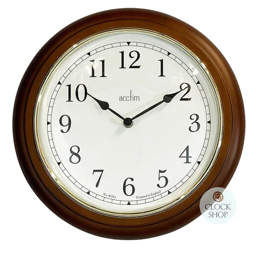 31cm Winchester Oak Wall Clock By ACCTIM