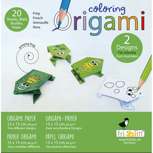 Frog Kids Origami Kit Fridolin New