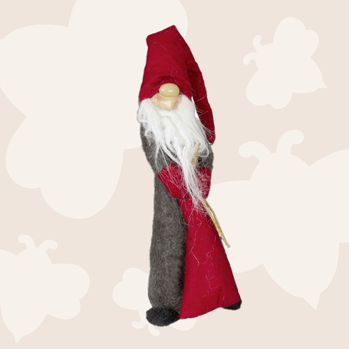 30cm Red & Grey Gnome- Option A