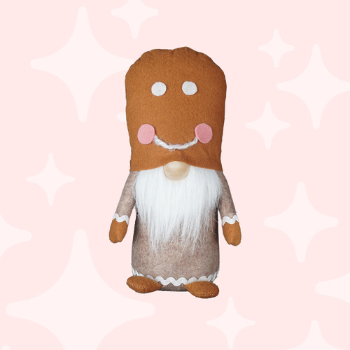 26cm Gingerbread Gnome- Light Brown