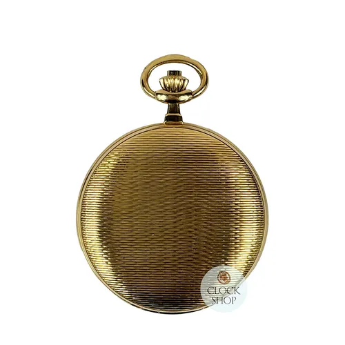 41mm Gold Unisex Pocket Watch With Weave Etch By CLASSIQUE (Arabic)