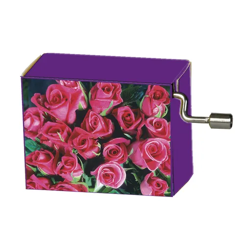 Modern Designs Hand Crank Music Box- Bouquet Of Roses (Beethoven- Fur Elise)