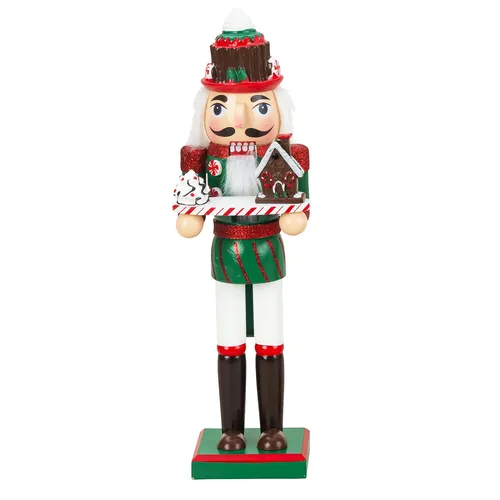 36cm Christmas Nutcracker With Green Jacket