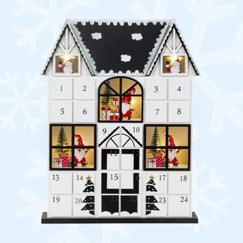 37cm Gnome Advent Calendar With LED Light