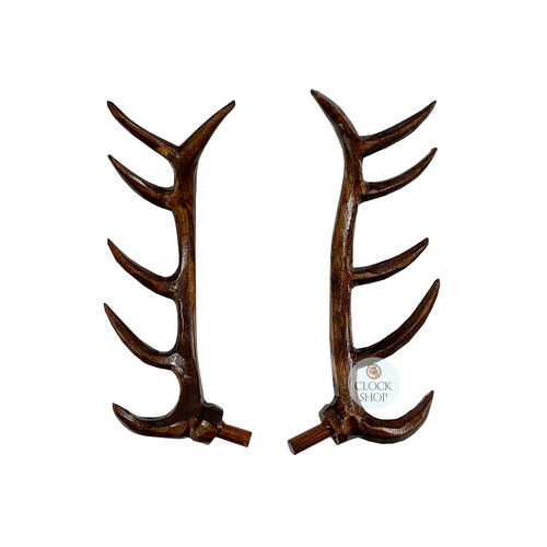 85mm Cuckoo Clock Antlers To Suit HÖNES Clock (Wooden Plain)