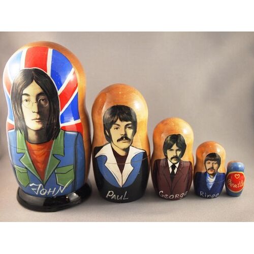 beatles nesting dolls