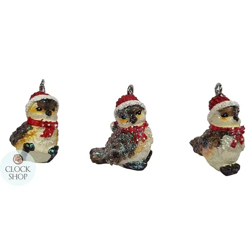 3cm Christmas Robin Hanging Decoration- Assorted Designs