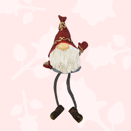 12cm Gnome Fridge Magnet With Dangly Legs- Boy