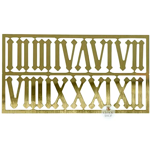 20mm Gold Brass Roman Numerals